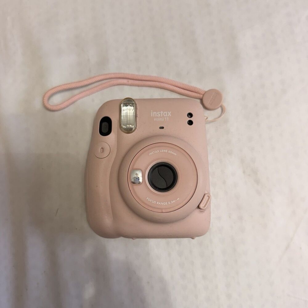 Fujifilm Instax Mini 11 Instant Film Camera Pink with Wrist Strap